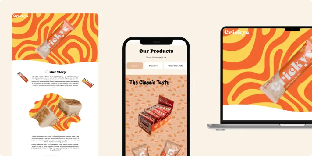 בניית דף נחיתה - Cricky's Bar