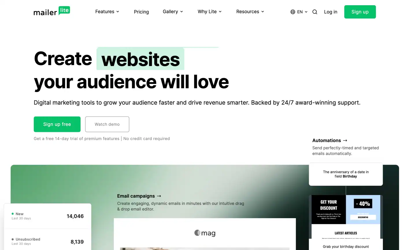 מערכת MailerLite