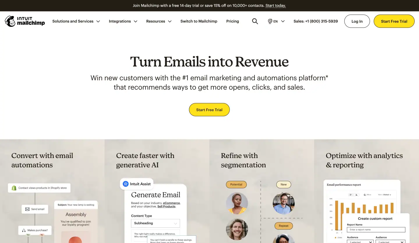 מערכת Mailchimp